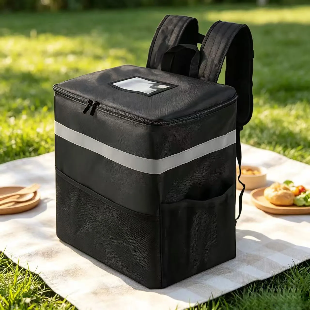 1pc 35L Extra Large Thermal Food Bag Keeping Food Cooler Bag Refrigerator Box Fresh Delivery Backpack Insulated Cool Bag