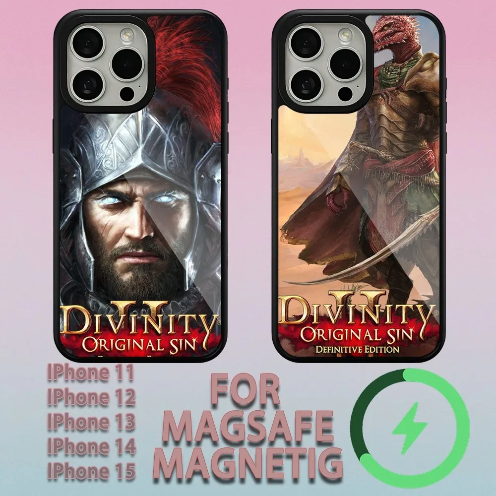 Game Divinity Original Sin II 2  Phone Case For iPhone 15 14 13 12 11 Pro Max Plus Magsafe Magnetic Wireless Charging Cover