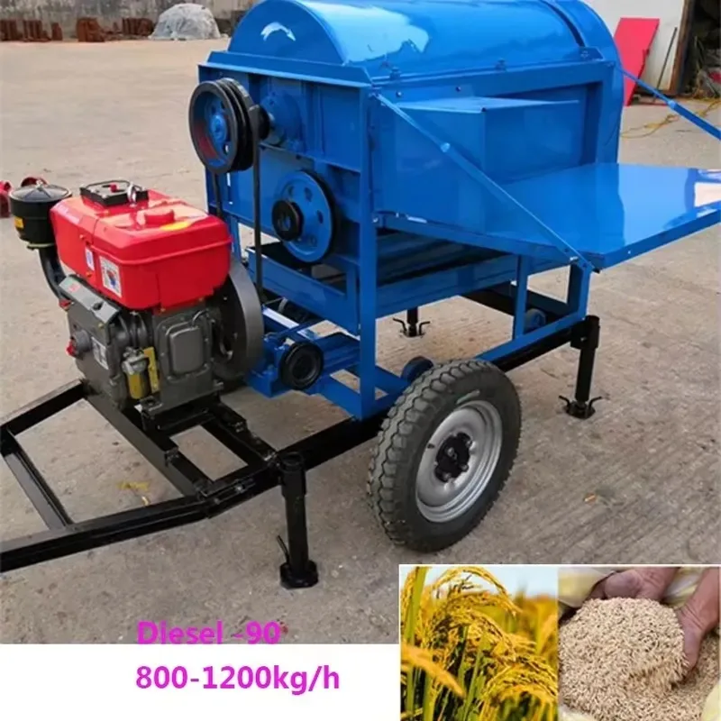 Multifunctional Rice Maize Wheat Thresher Low Price Small Agricultural Machine for Africa