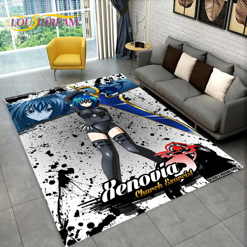 Anime High School D×D Sexy  Area Rug,Carpet Rug for Home Living Room Bedroom Sofa Doormat Decor,Kids play Non-slip Floor Mat 3D