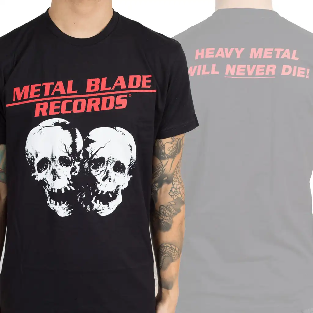 Top Metal Blade Records Band Graphic Cotton T-shirt Unisex Summer Short Sleeve Fashion Brand Tee Luxury Casual Vintage Tees
