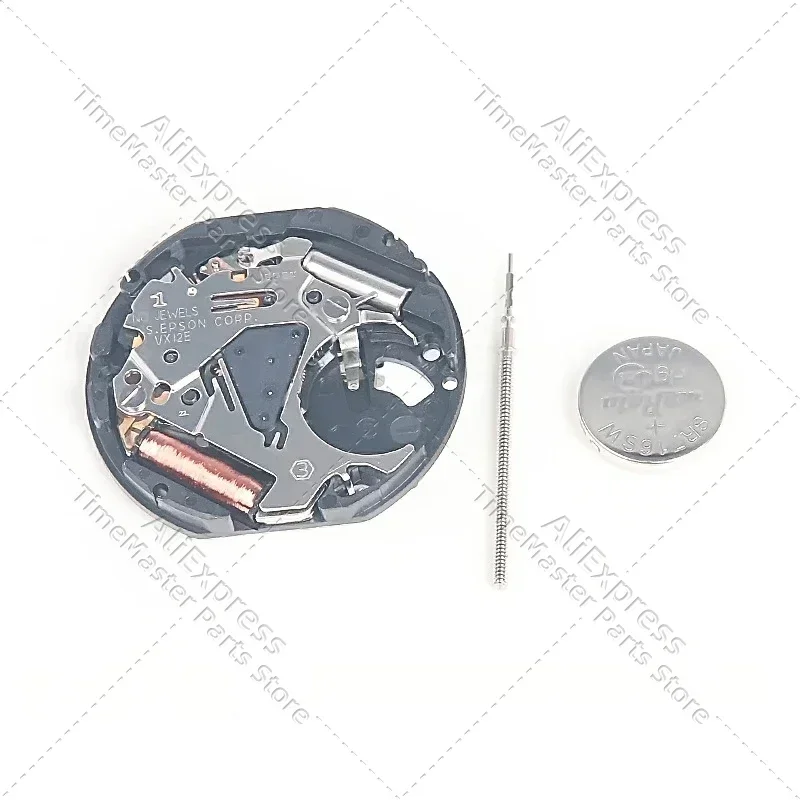 VX12E Movement Date At 3/6 Japanese Movement VX12 Ultra Thin Quartz / Three Hands (H/M/S) with Calendar Watch Accessories