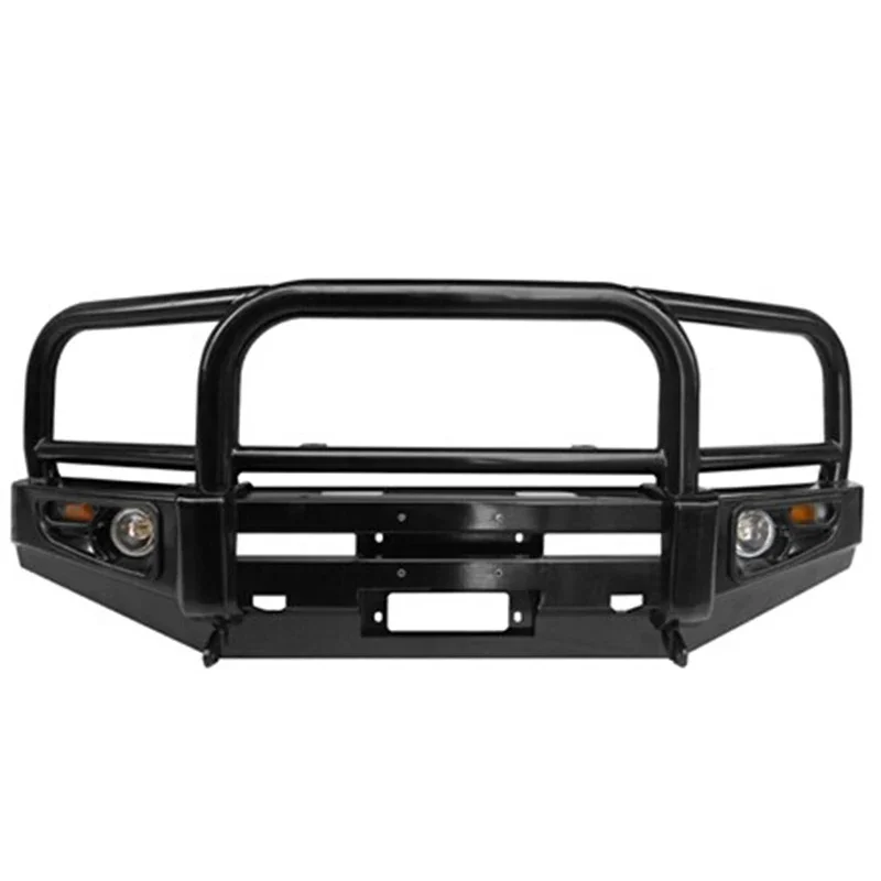 Factory SaleFactory Hot SaleFB Type WITH LAMP & STONE GUARD Black Bull Bar
