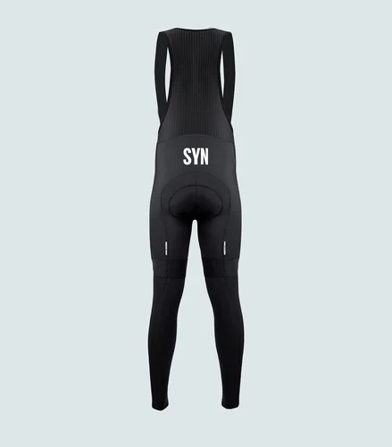 Imagen 2 del producto Medias térmicas de lana para ciclismo para hombre, pantalones para bicicleta de montaña de invierno, medias largas acolchadas de Gel para equipo profesional para montar cómodo