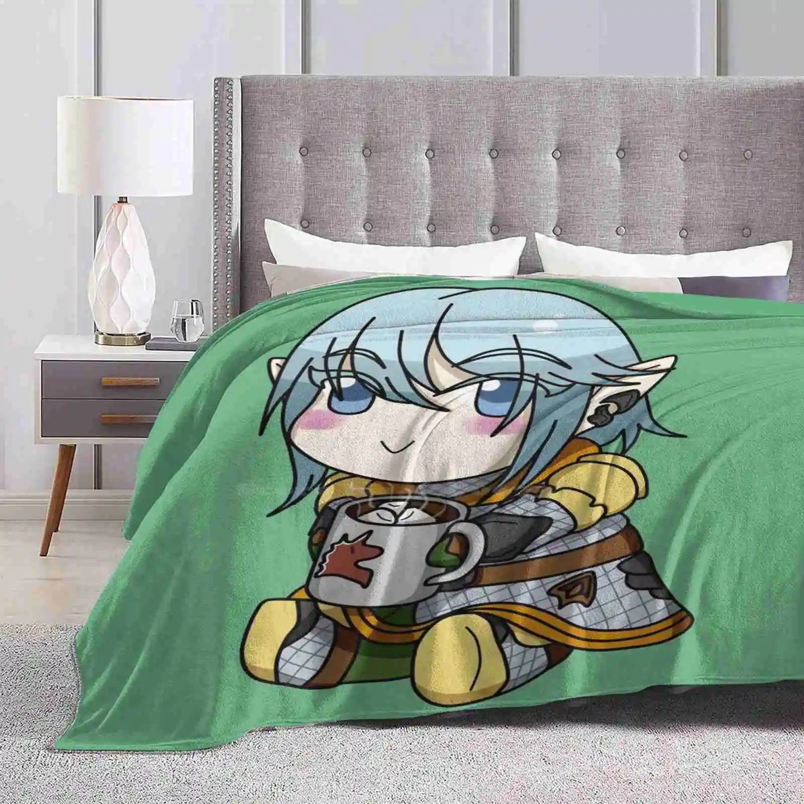 Bitty Haurchefant Super Warm Soft Blankets Throw On Sofa/Bed/Travel Final Fantasy 14 Final Fantasy Xiv Ffxiv Ff14 Haurchefant