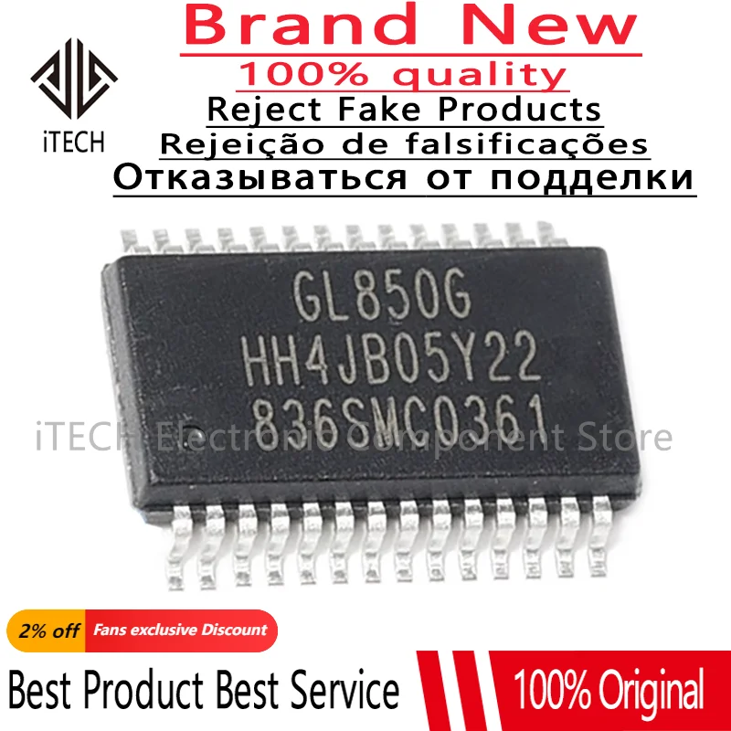 2-10Pcs 100% New GL850G-HHY22 GL850G SSOP28 Brand New Original Chips Ic