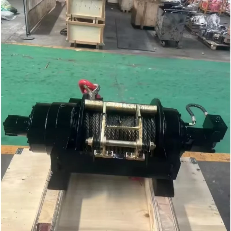 Multi-Ton Hydraulic Recovery Winch 4–50 Ton / 15000–44000Lbs, High Traction Cable Gear for Tractor Towing Wreckers & Roadside Ve