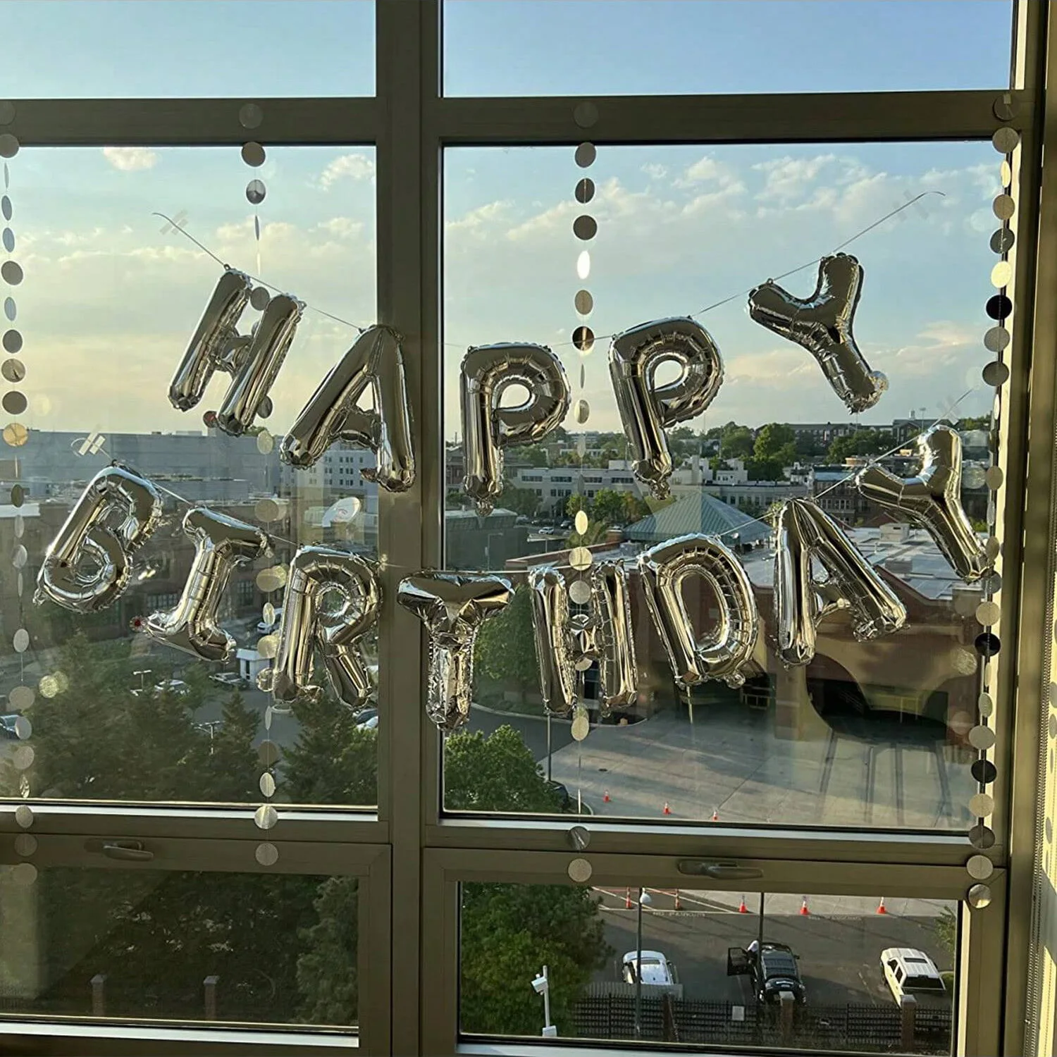 مجموعة بالونات حروف عيد الميلاد باللون الفضي/الذهبي مناسبة لتزيين حفلات أعياد الميلاد والذكرى السنوية والدش (متوفرة بألوان متعددة)