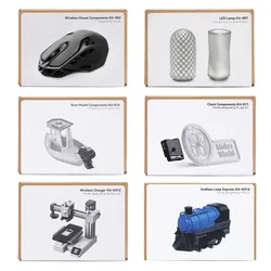 Bambu Lab 3D Printing DIY Creative Model Computer Wireless Mouse Charger Engine LED Light Hardware Clock Gifts 3D Printer Parts