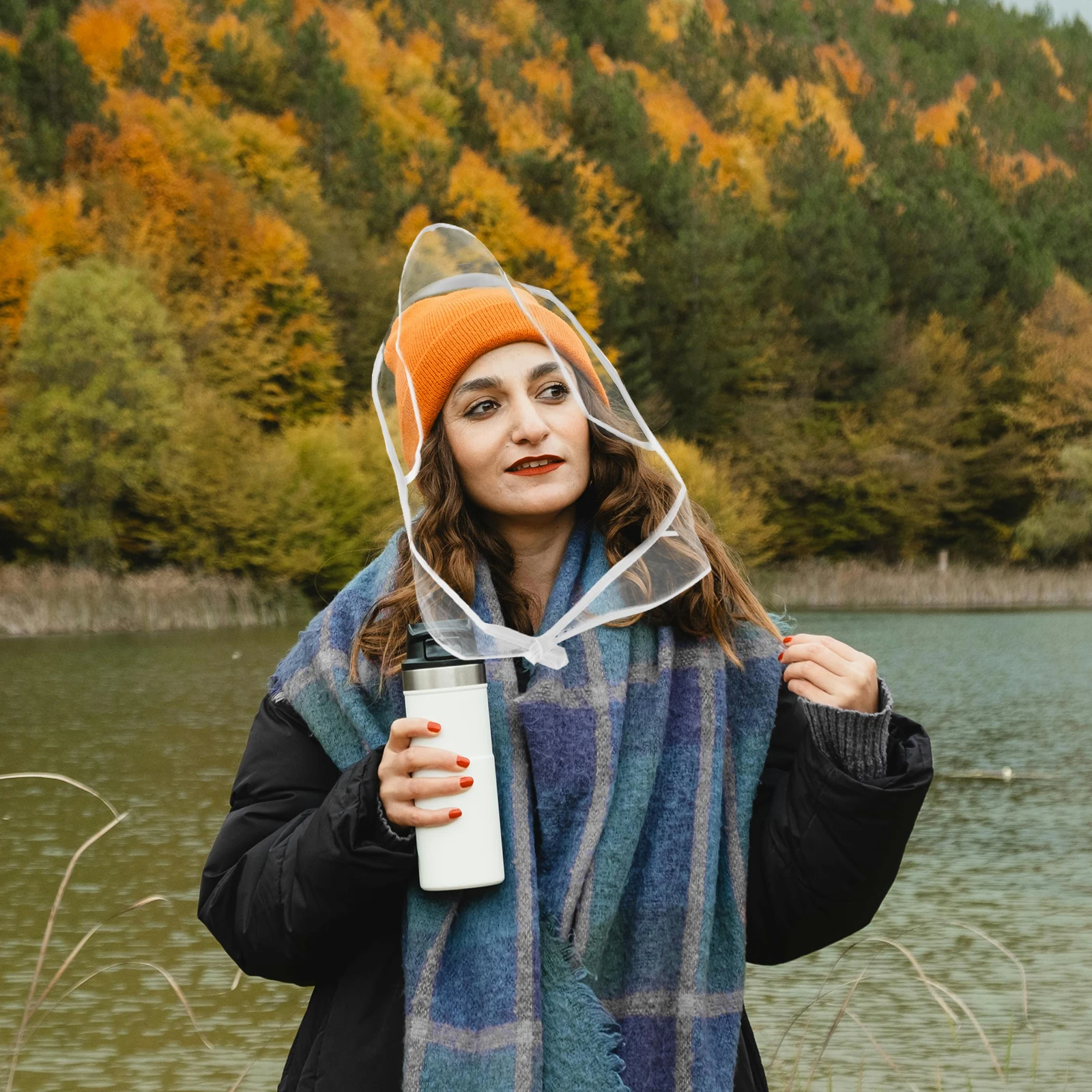 

8 Pcs Rain Protection Hats for Women Men Waterproof Bonnets Portable Transparent Plastic Hair Cover Stylish Daily Use Outdoor