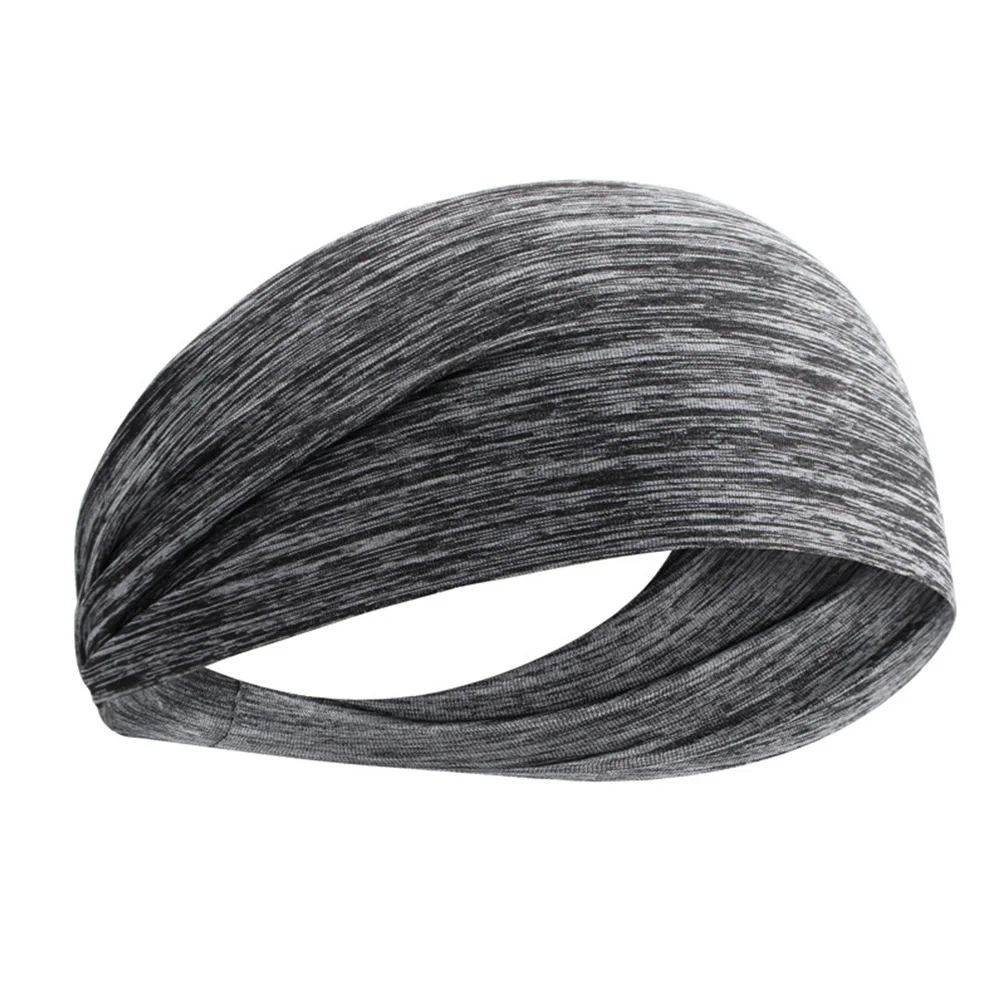 

Эластичная повязка на голову, противоскользящая повязка на голову для тренировок, дышащая для занятий спортом (серый)