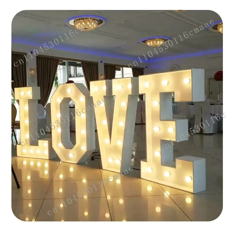 NEW  Decor Marry Me Lights Marquee Letter 3Ft 4ft Big Numbers Giant Light Up Letters Led Marquee Alphabet Love Letters
