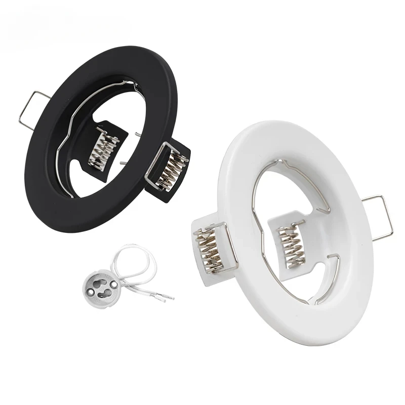 6pcs Recessed Downlight Frame LED Ceiling Fixtures Downlight GU10 MR16 Ceiling Spot Lights Fitting Fixture