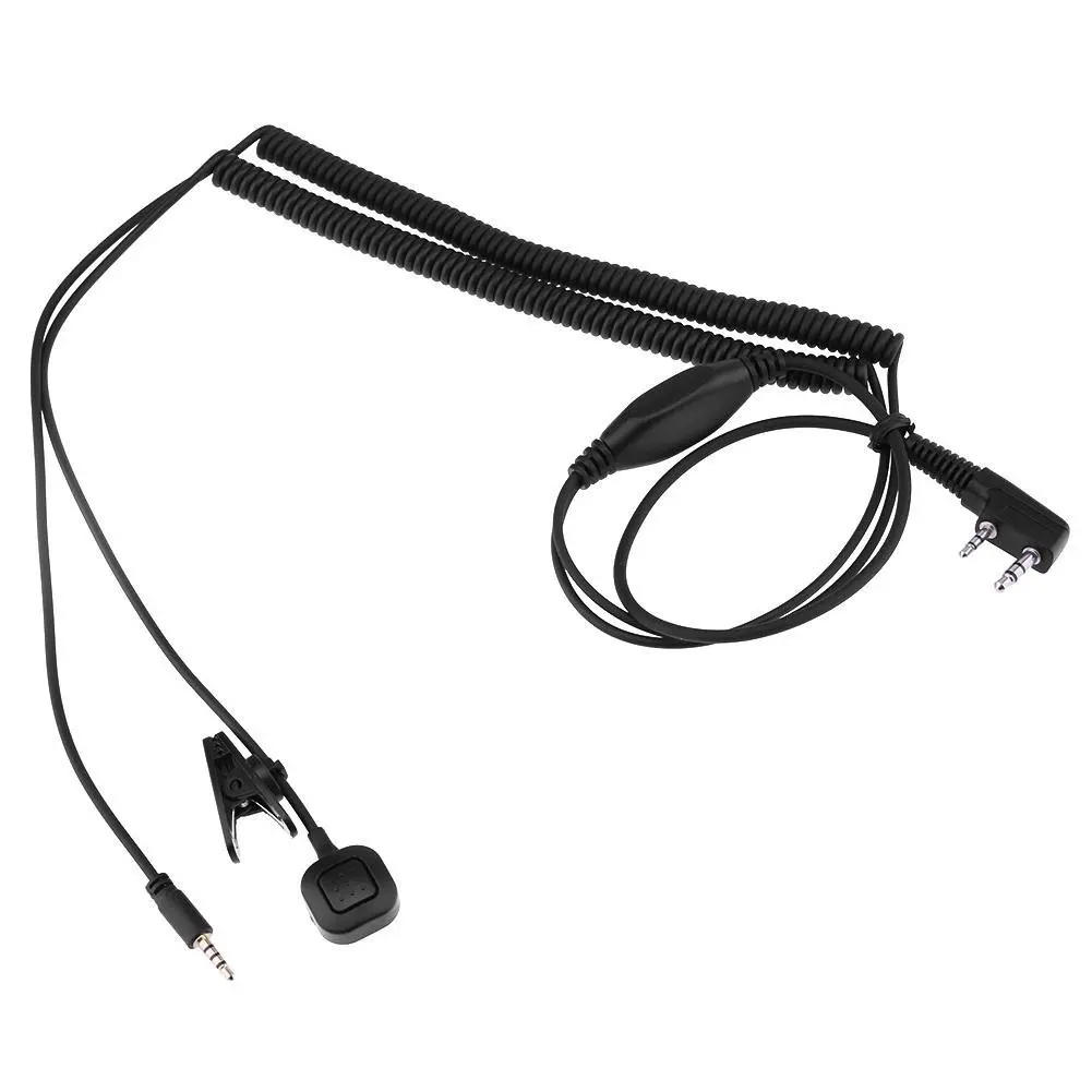 V3 V6 V8 V1098a V5s Bluetooth Helmet Headset Special Connecting Cable for Kenwood Baofeng Radio UV-5R UV-82 GT-3 Walkie Talkie