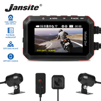 Dual 1080P Motorcycle DVR Full Body Waterproof IPX7 Moto Camera WiFi GPS Dash Cam Front Rear Driving Video Recorder Black Box
