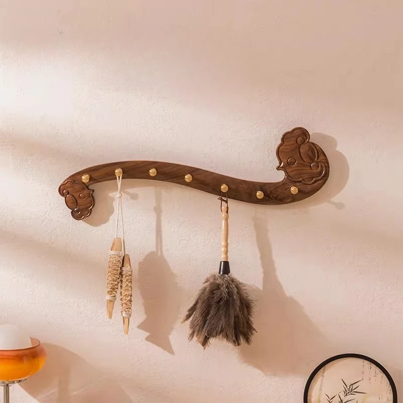 #Indoor Cute Bedroom Clothes Rack Hanging Display Hallway Wall Shelf Coat Rack Apartments Luxury