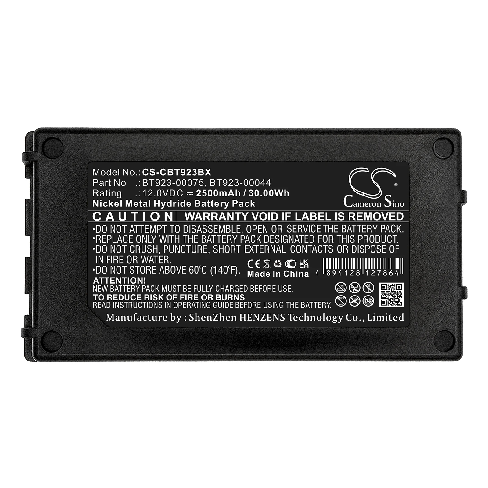 

GreenBatteryPower CameronSino 2500mAh 12.0V 30.00Wh Crane Remote Control Ni-MH Battery for JAY BT 923-00075，250810，Cattron Theim