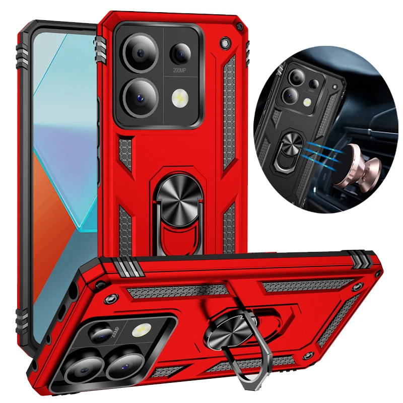 ShockProof Hard Stand Protective Case For XIAOMI Redmi Note 13 Pro Plus 4G 5G Anti-Shock Rugged Armor Phone Case Back Cover