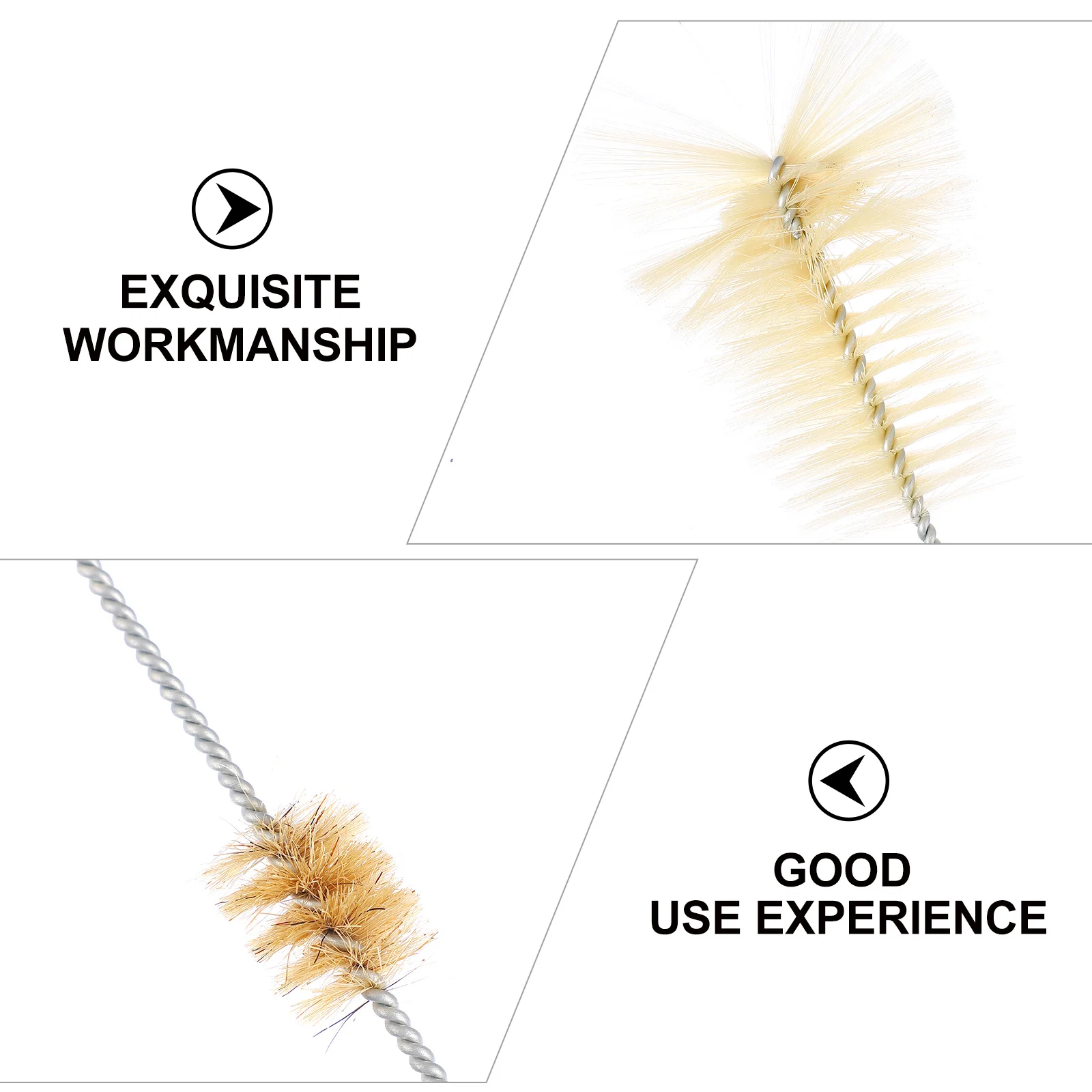 

4Pcs Capacity Bottle Brush Premium Material Tube Cleaner Tool for Laboratory Glass Test Tubes Tube Cleaning Brush