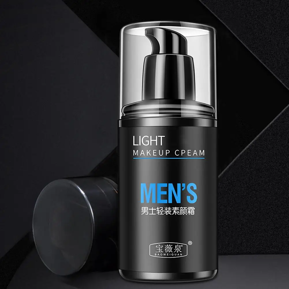 BB Cream-crema facial blanqueadora Natural para hombres, Base de maquillaje, protector solar, Color, cuidado de la piel