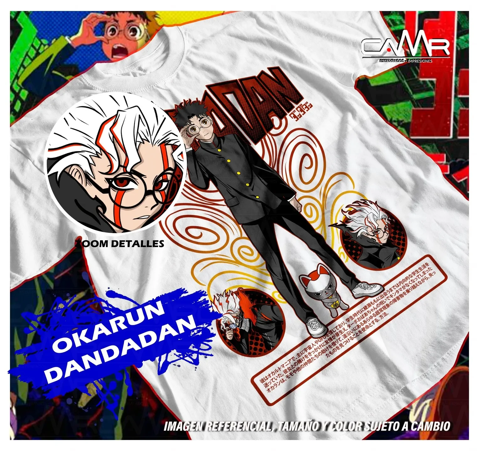 Okarun Dandadan T-shirt cadeau pour amateur d'anime chemise graphique exclusive S-5XL
