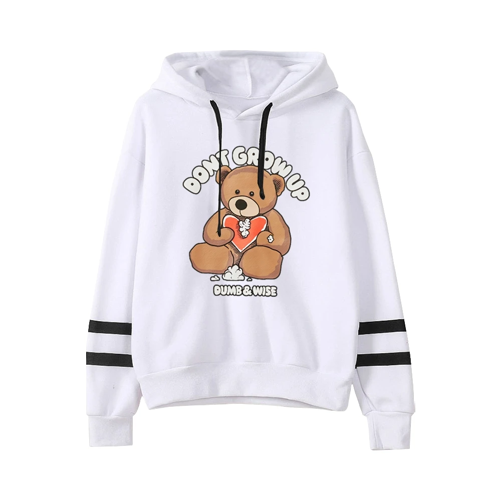 Sweat à capuche sans poche Don't Grow Up pour hommes et femmes, Sam et Colby, manches à barres parallèles, streetwear, sweat à capuche, vêtements à la mode