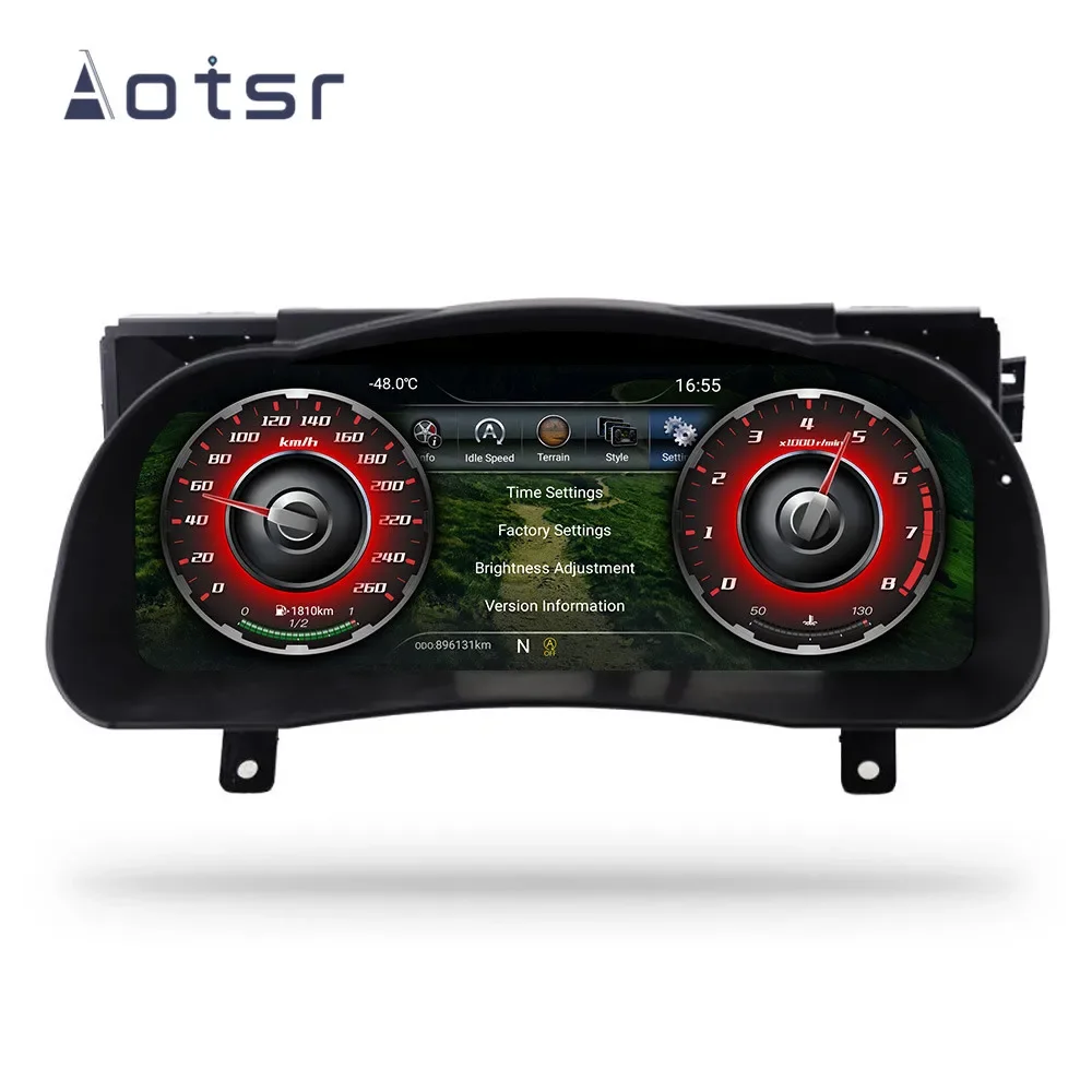 For Highlander Dashboard Display  Android Multimedia Player 2013 - 2019 Car Audio Stereo Head Unit GPS Navigation