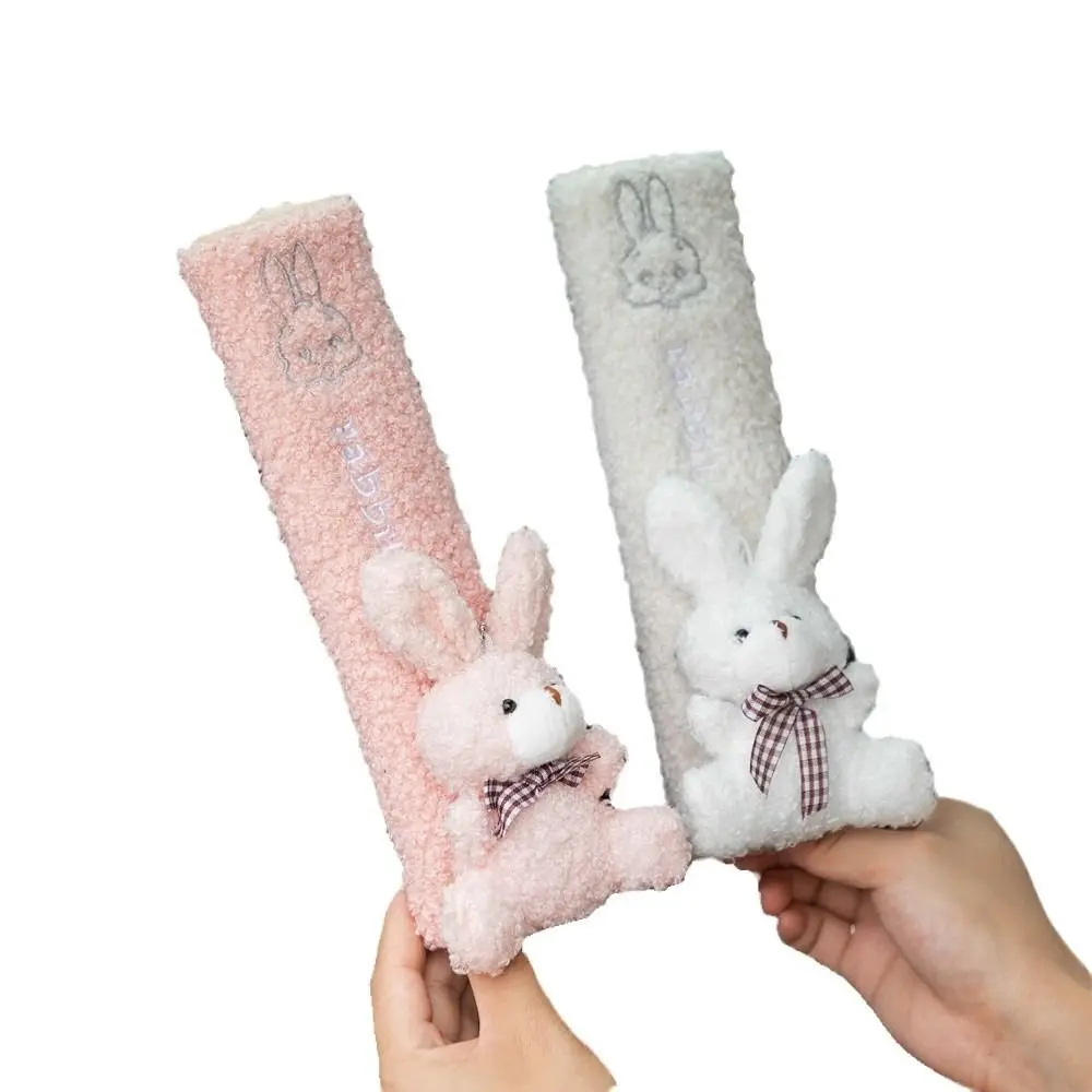 

New Polyester Seat Belt Shoulder Guard Bunny Cartoon Car Shoulder Protector Bear Soft Seat Belt Protector Car