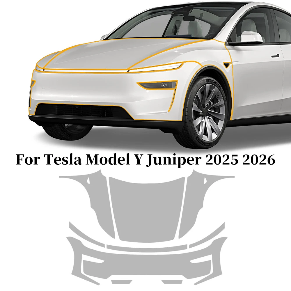 

Pre-cut PPF For Tesla Model Y Juniper 2025 2026 9Mil TPU Paint Protection Film Anti-Scratch Clear Bra Resistant Car Accessories