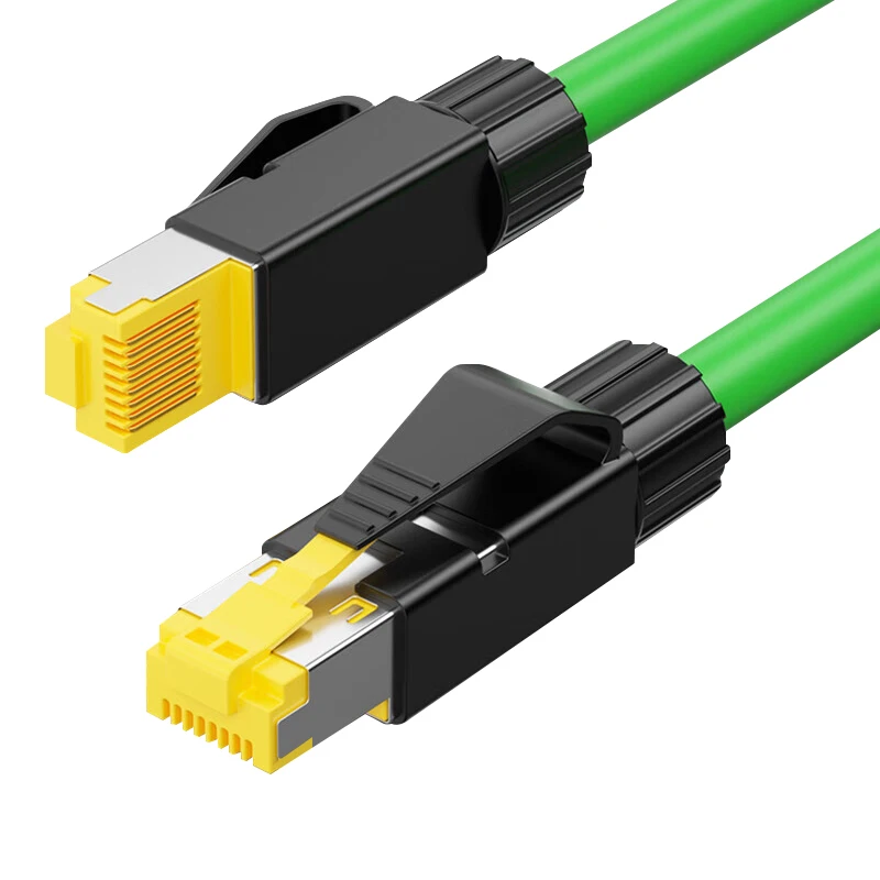 

CAT6a RJ45 Connector Shakeproof Vibration-proof Profinet Ethercat Powerlink Drag Chain Patch Cord Industrial Ethernet Cable