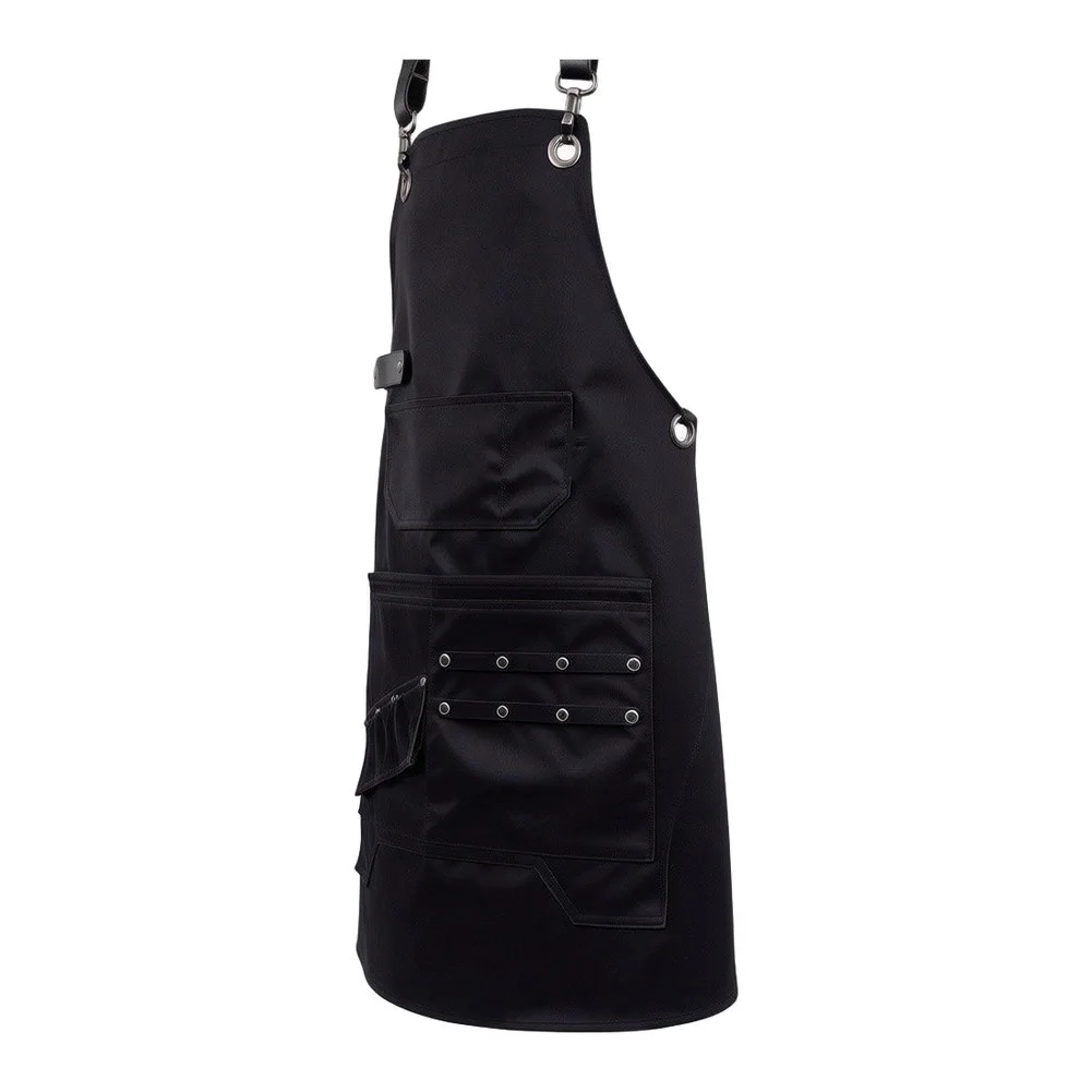 Oil-resistant and waterproof BBQ apron made from toughened polyester for grilling cooking and baking in active environments