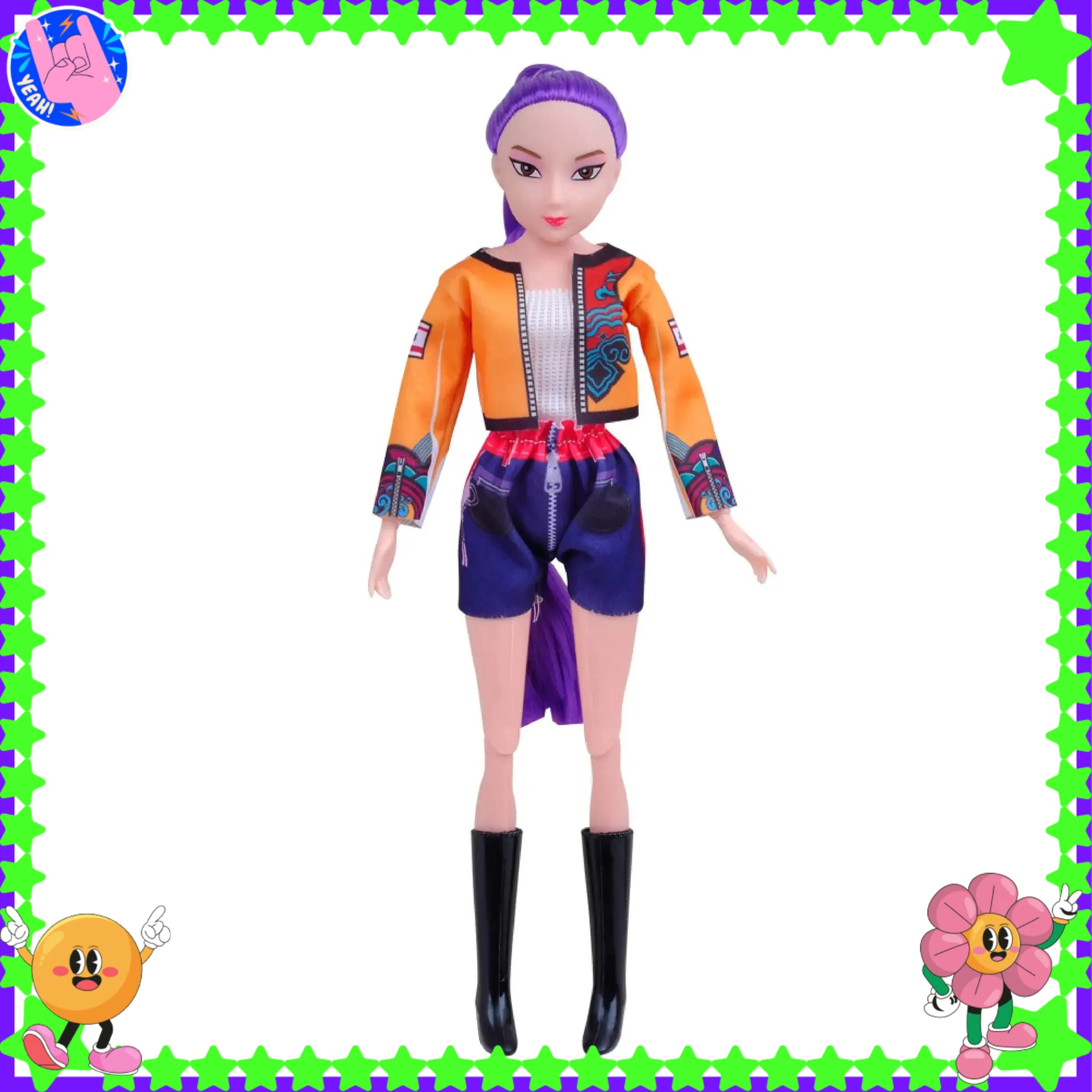 Set di 3 figure in vinile premium, bambola K-POP Demon Hunters Rumi Zoey Mira, giocattoli da collezione anime per esposizione e decorazione