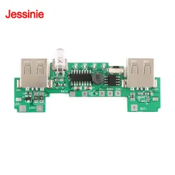 2 USB 5V 2A Mobile Power Bank Charger Module Lithium Li-ion 18650 Battery Charging Board LED Indicator 5V 200mA Solar Panel PCB