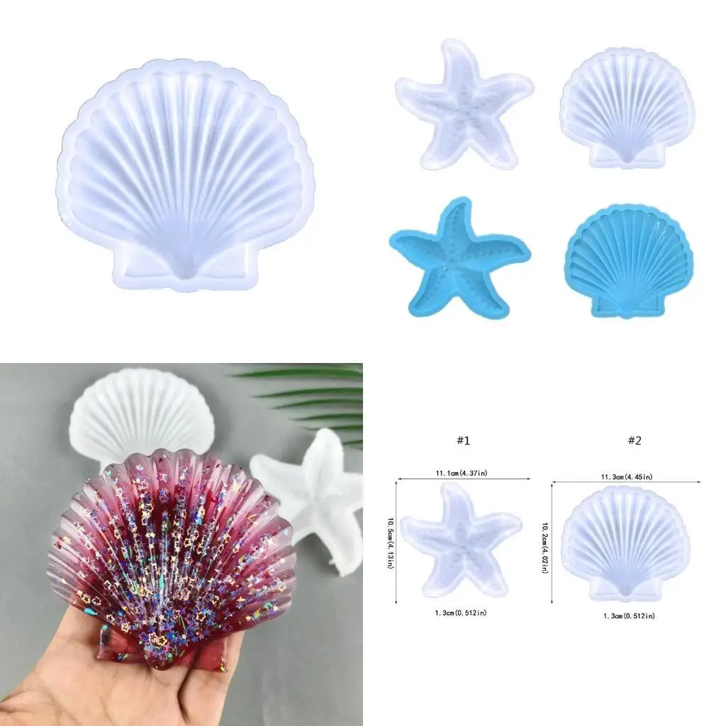 

J78F Смола Морская звезда Плесень Настенный декор Форма для литья эпоксидной смолы для домашнего декора, настенного искусства