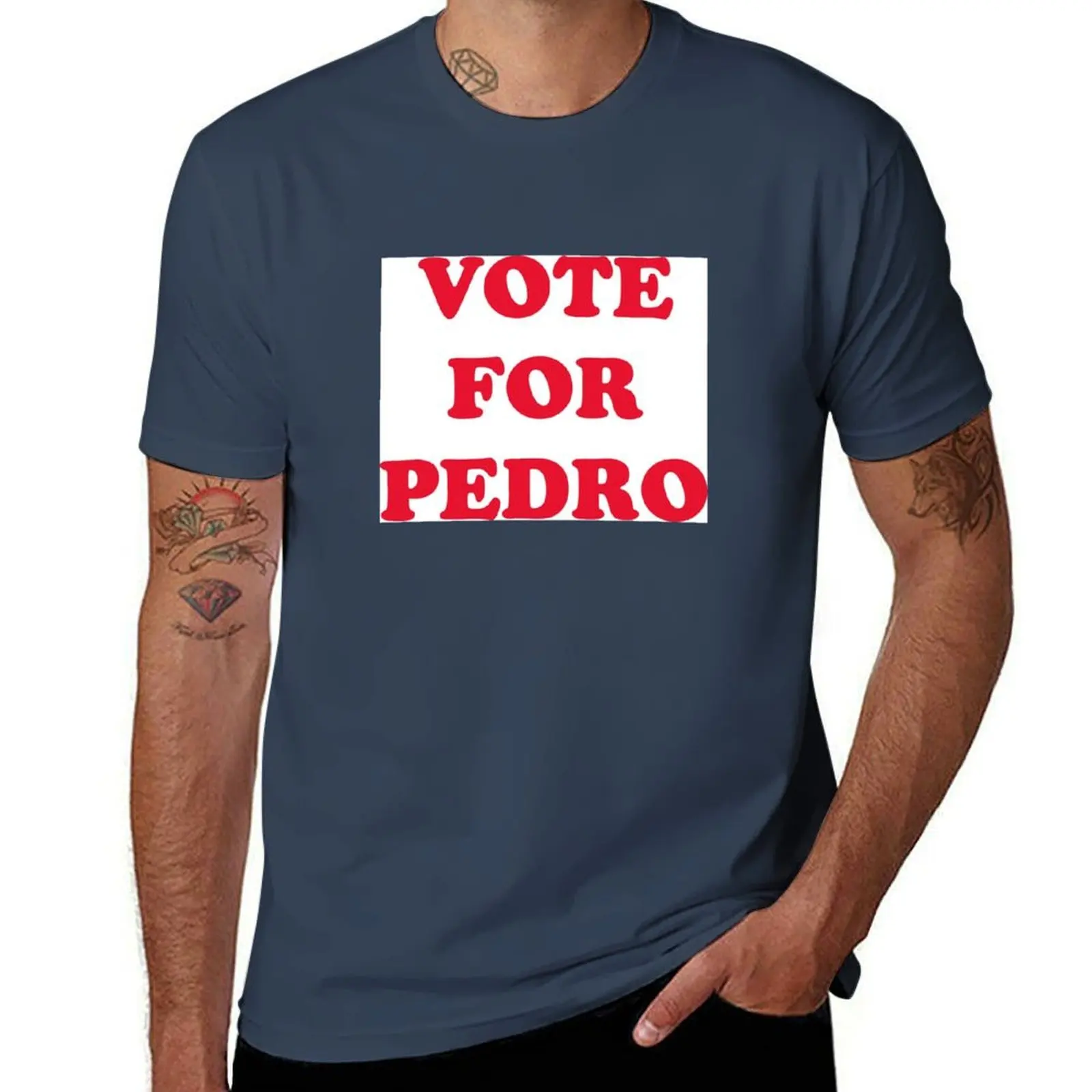 

Vote for Pedro T-Shirt men t shirt cotton 100% anime t shirts oversize t shirt man designer T-Shirt