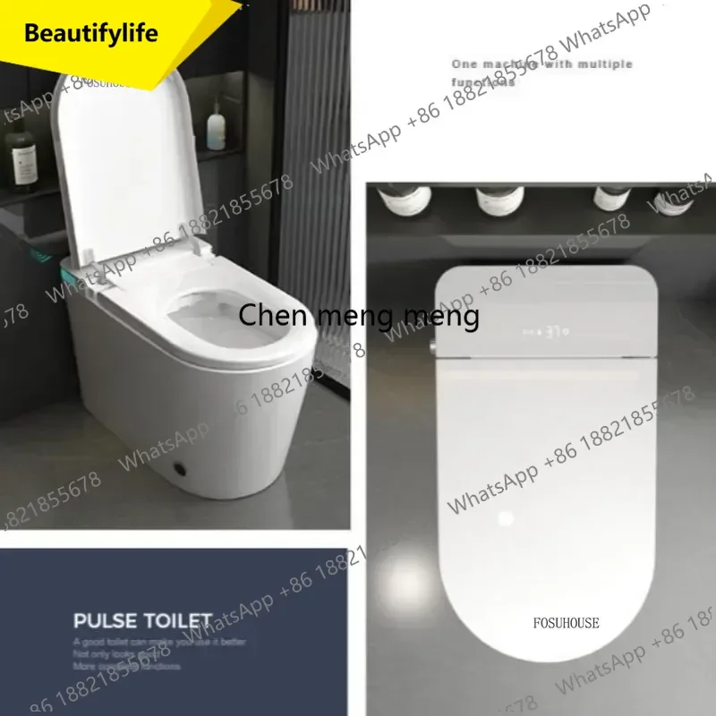A17 Modern Simple Integrated Smart Toilet Bathroom Fixture Instant Automatic No Water Pressure Limit Machine Smart Toilets