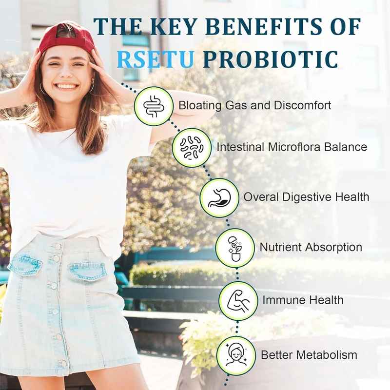 300 Billion Colony Units Of 12 Organic Probiotics Containing Prebiotics Promote Digestive,intestinal,immune,and Bloating