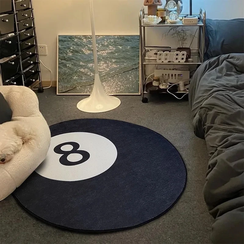 Record Music Cd Carpet Round Game Chair Floor Mat Room Decorated Living Room Lounge Large Area Non-Slip Carpet