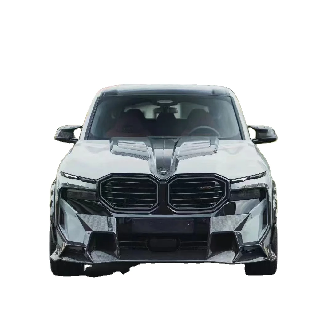 For BMW XM Carbon Fiber Body Kit XM Upgrade MSY Style Carbon Fiber Front Lip Diffuser Spoiler Hood Widebody Kit