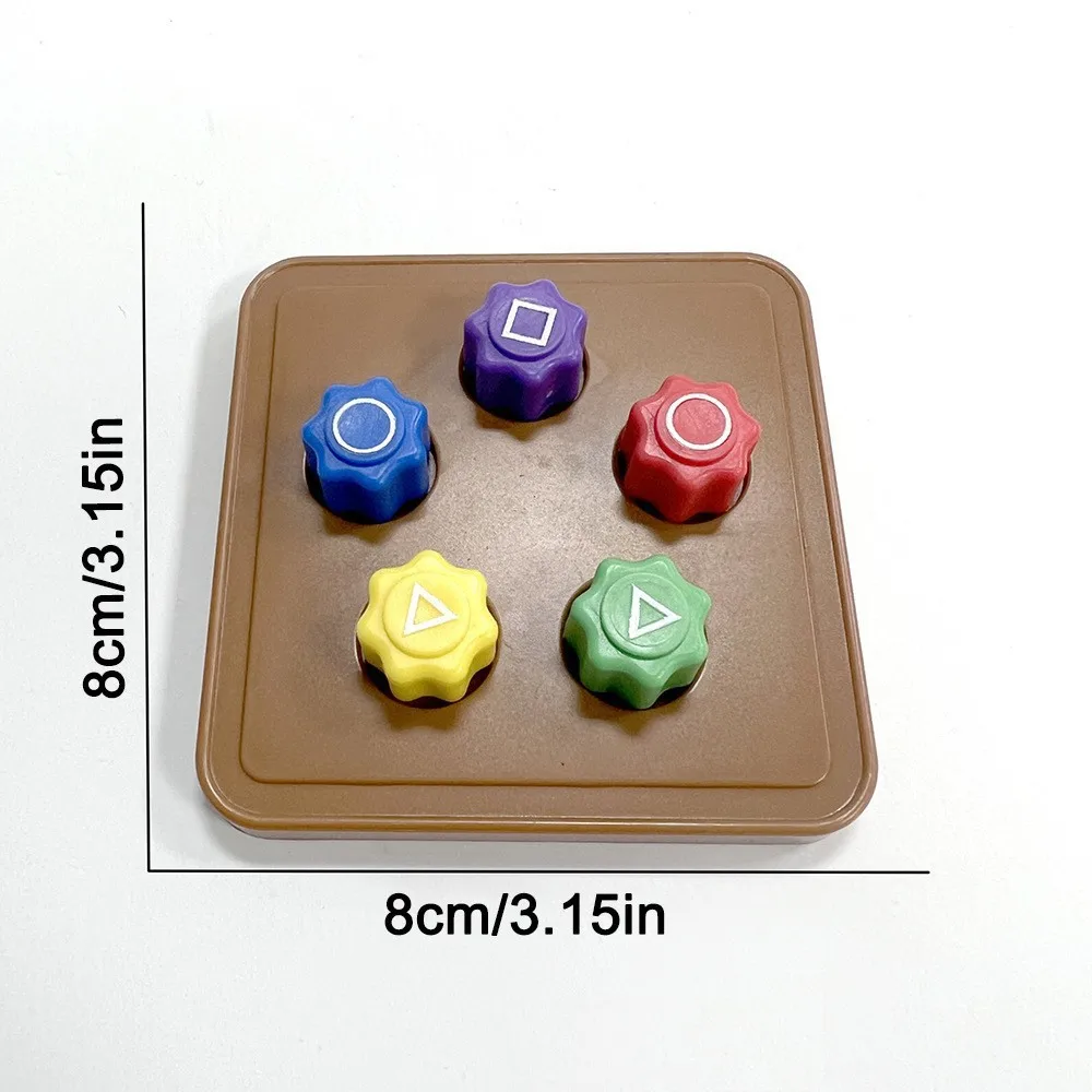 Korean Gonggi Game Set 5pcs Plastic Gonggi Stones Traditional Tossing Catching Toy Kids Skill Game Squid Gong Gi Game Folk Play