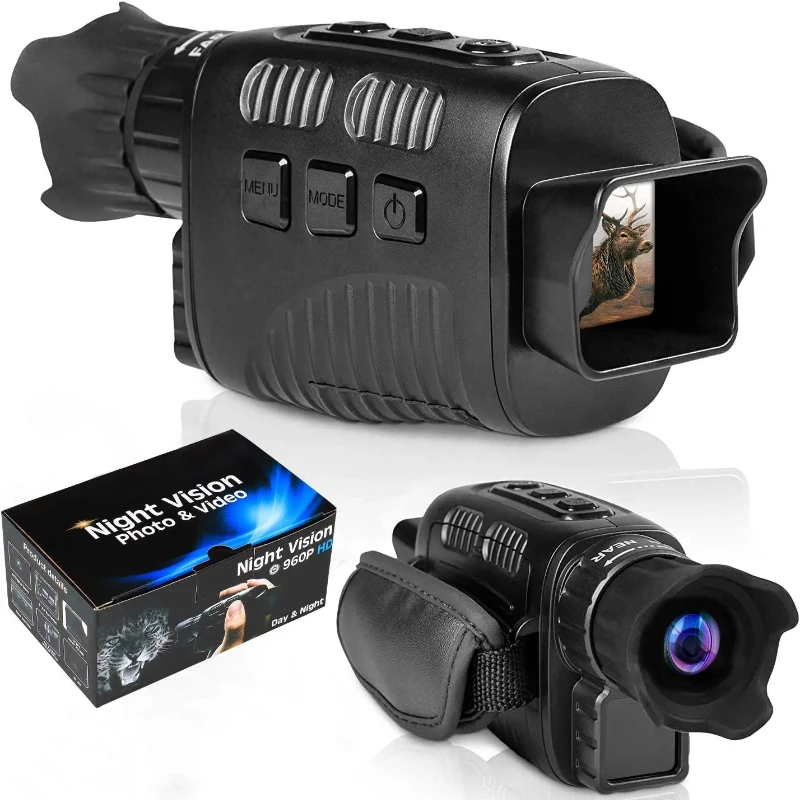 منظار رؤية ليلية بالأشعة تحت الحمراء بتكبير رقمي 4x مع جهاز تلسكوب مميز #1