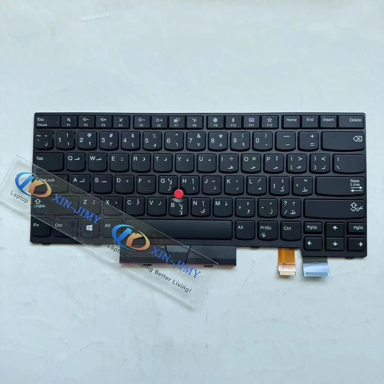 XIN-AR layout Backlit Laptop Keyboard For Lenovo ThinkPad T470 T480 A475 A485 Arabic with Point with Backlit