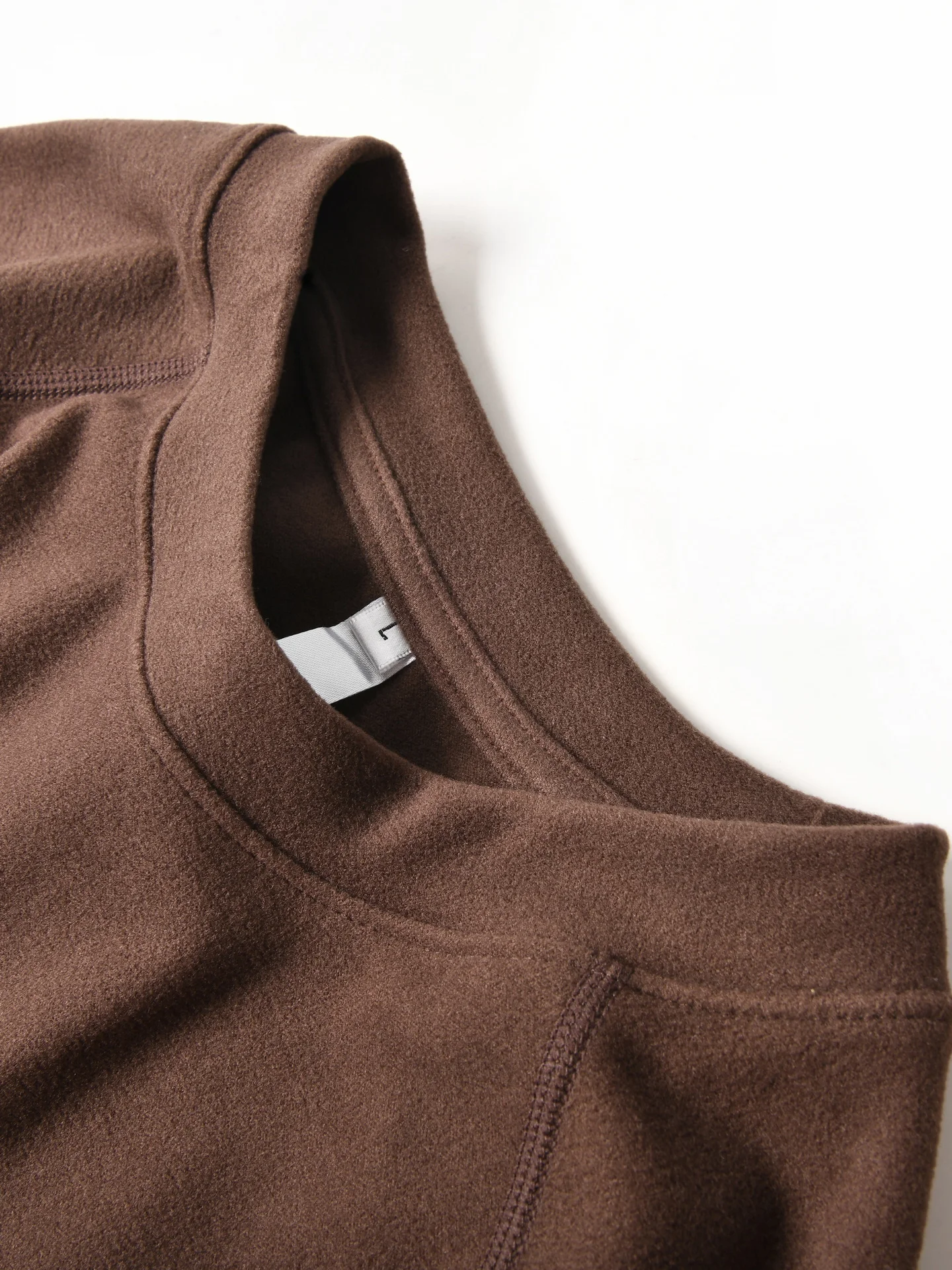 Double-Sided American Style Long Sleeve T-Shirt Loose Casual round Neck Warm Top for Men Autumn Winter Base Layer Shirt