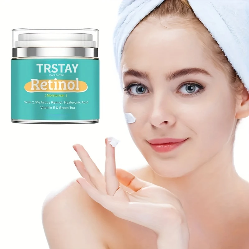 Press Type Bottles Moisturizing Cream Miracle Retinol Serum for Face with 2.5% Retinol Hyaluronic Acid Vitamin E