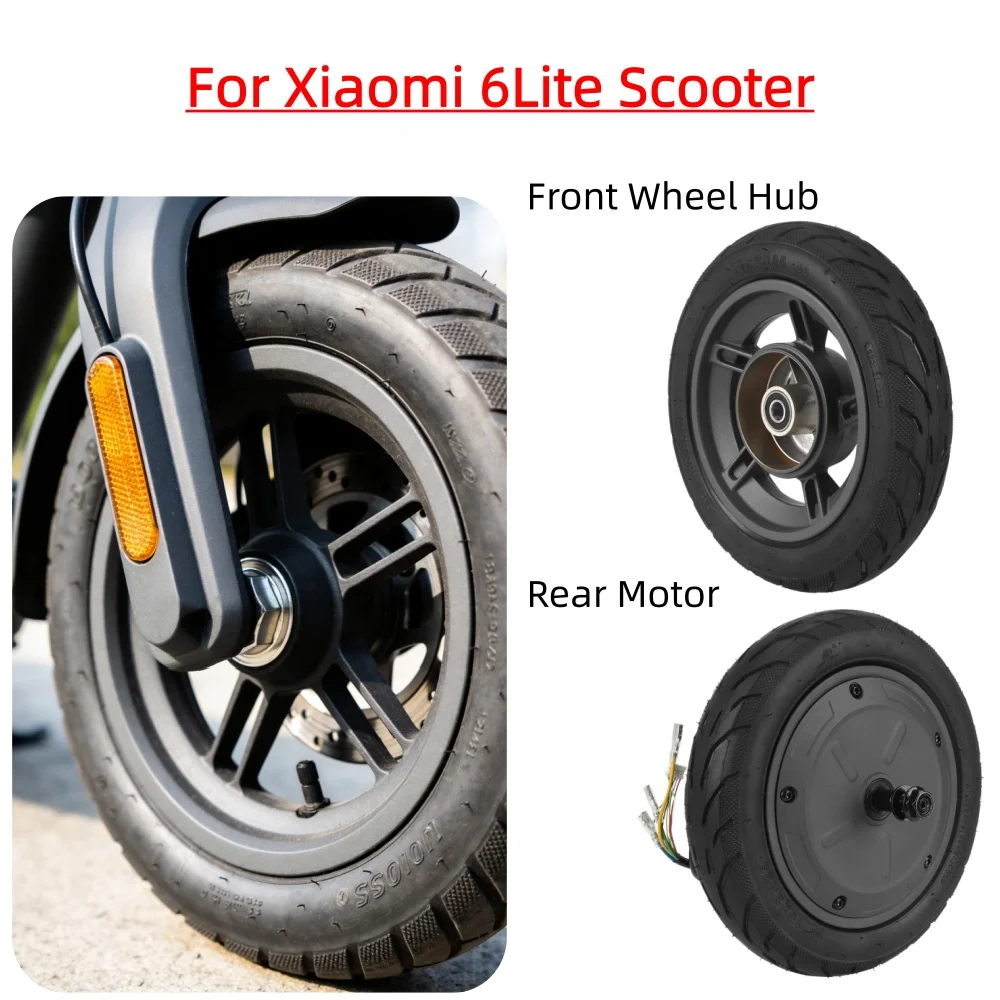 

Original 10 Inch Scooter Motor Wheel Hub with 10x2.125 Tubeless Tire for Xiaomi 6 Lite E-Scooter 500W Front & Rear Wheel Engine
