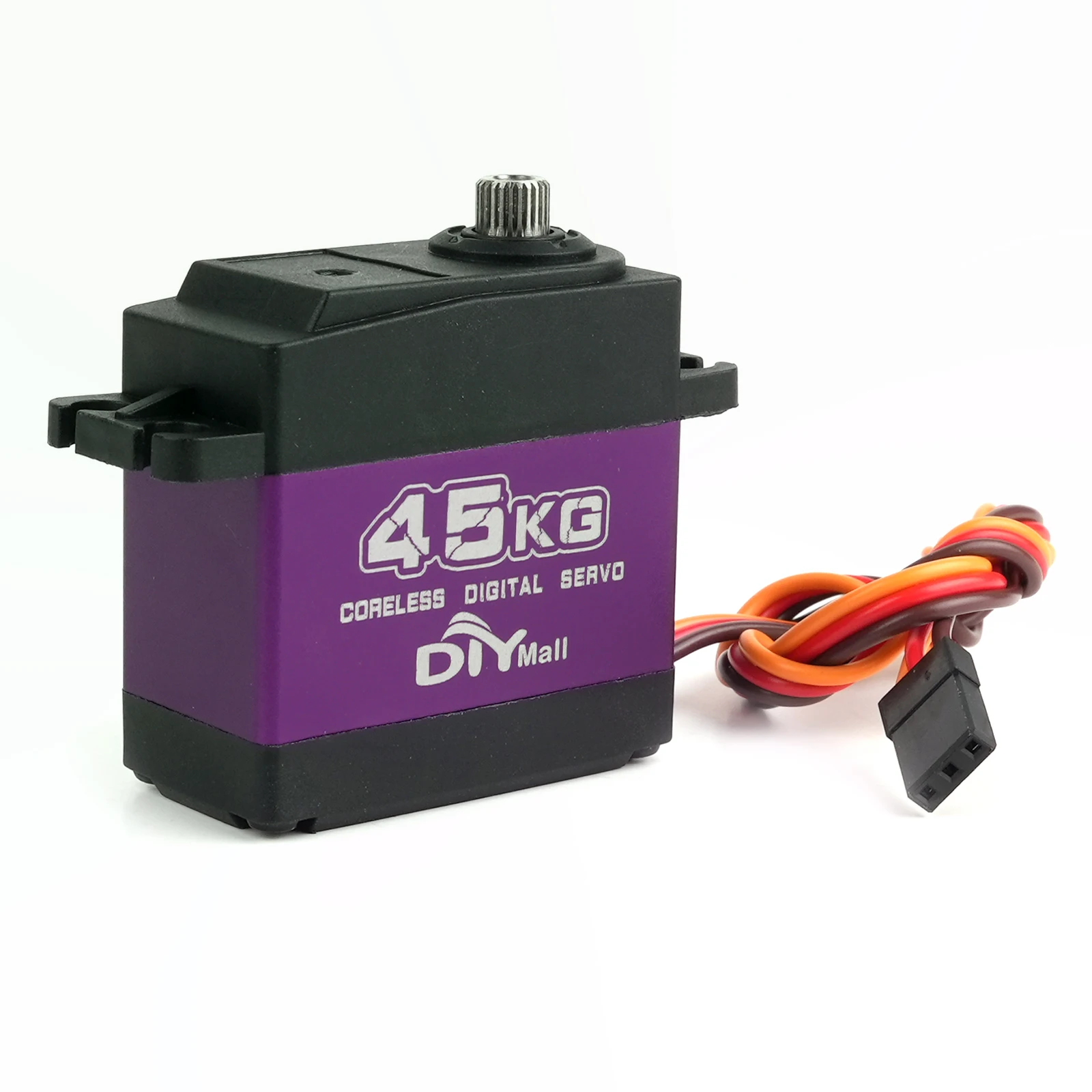 

45KG Digital Servo HV Coreless Motor Metal Gear 8.4V Waterproof Aluminum Case Standard Servo for 1/8 1/10 RC Cars Truck Crawler