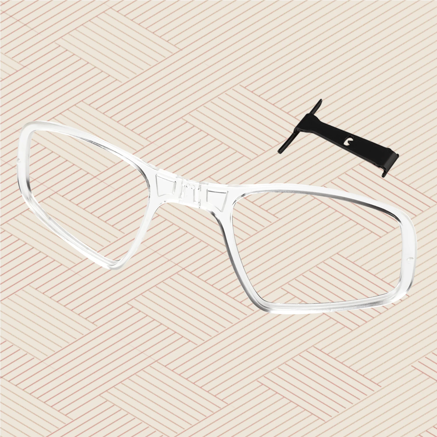Insert Clip-On Lens Carrier+Metal Nose Bridge Wicket Blocker for Oakley Sutro OO9406 OO9406A Sutro S OO9462