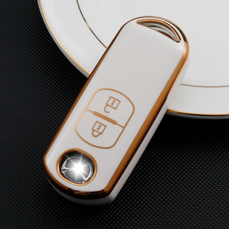 New Tpu Car Remote Key Case Cover for Mazda 2 3 6 Atenza Axela Demio CX-5 CX5 CX-3 CX7 CX-9 2015 2016 2017 2018 2019 Accessories