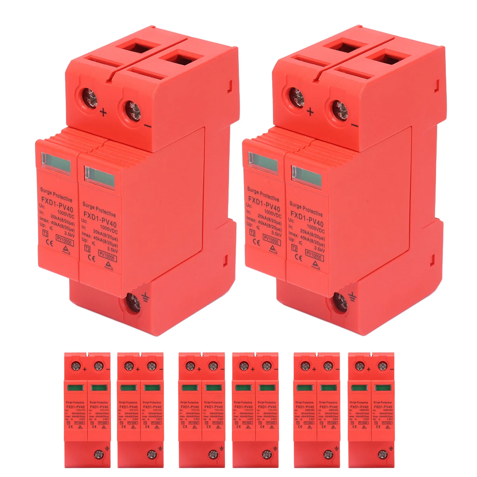 Protective Devices  Photovoltaic Arrester 2P 40KA FXD1‑PV40 Voltage  Arrester Device