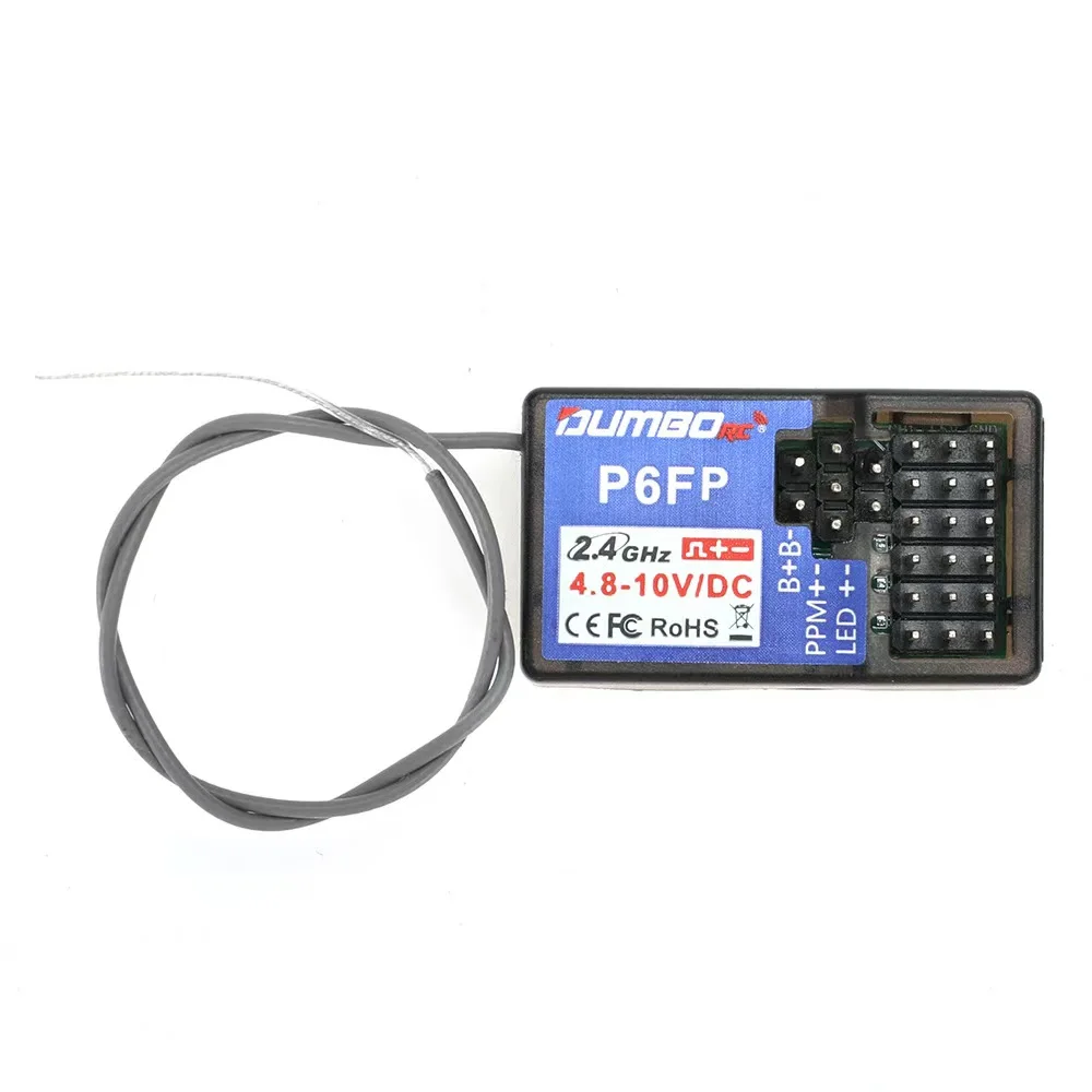 DUMBORC 2.4 جيجا هرتز P6FP استقبال وحدة المدرب اللاسلكية كومبو دعم جزء في المليون إشارة المدخلات والمخرجات لقوارب السيارات RC X5P/X6PM/X10P/X6P #2